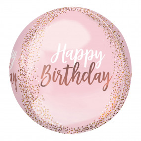 Balão Orbz Happy Birthday